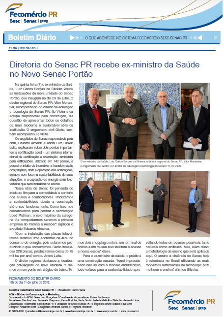 Boletim Diário | Fecomércio