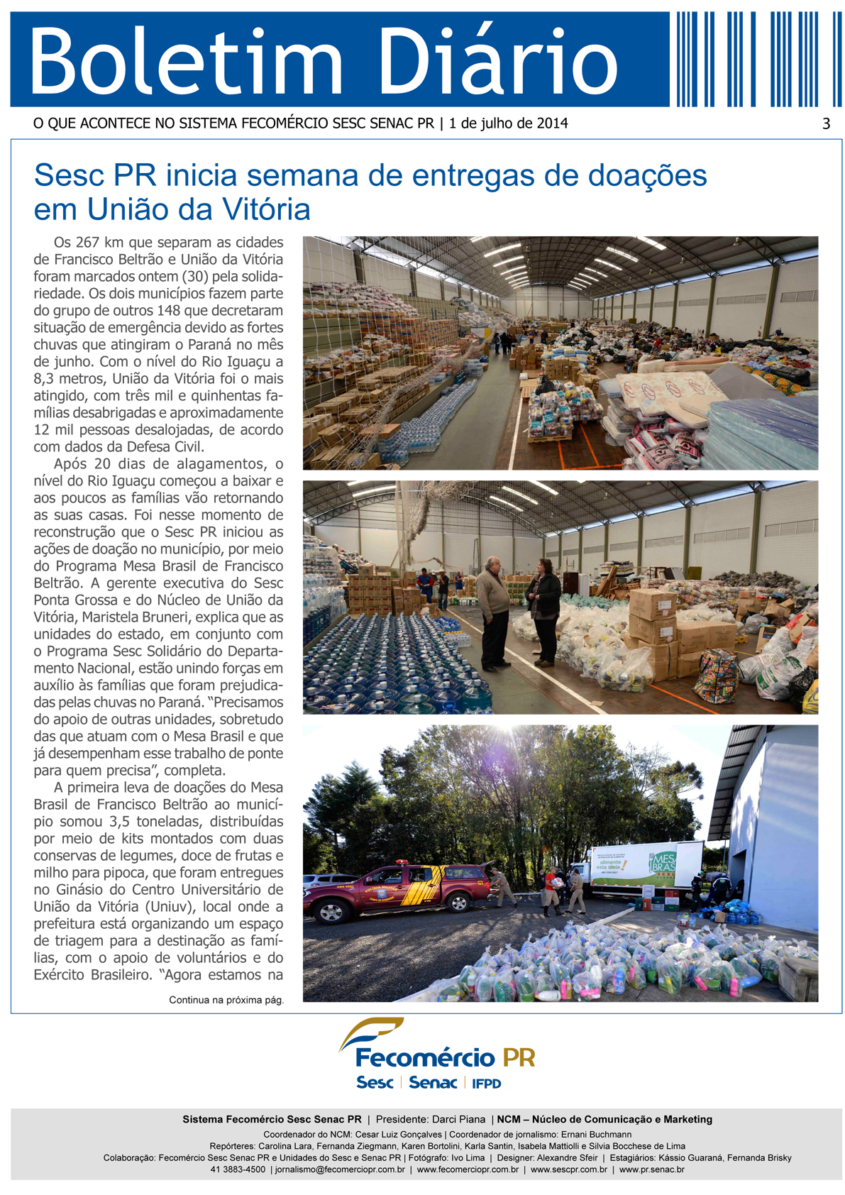 Boletim Diário | Fecomércio