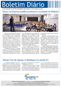 Boletim Diário | Fecomércio