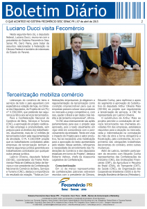 Boletim Diário | Fecomércio