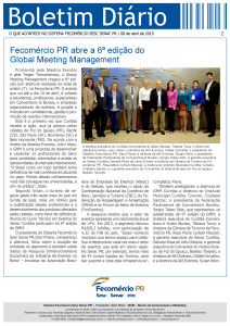 Boletim Diário | Fecomércio