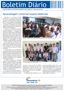 Boletim Diário | Fecomércio