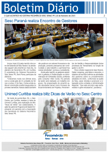 Boletim Diário | Fecomércio