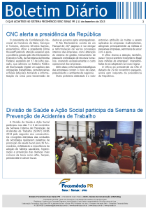 Boletim Diário | Fecomércio