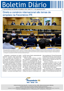 Boletim Diário | Fecomércio