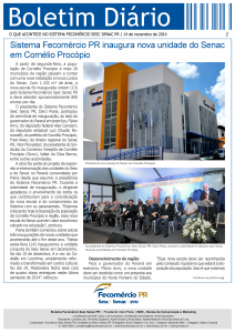 Boletim Diário | Fecomércio