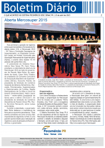 Boletim Diário | Fecomércio