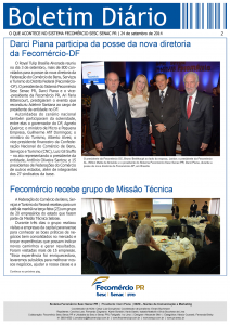 Boletim Diário | Fecomércio