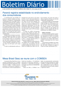 Boletim Diário | Fecomércio