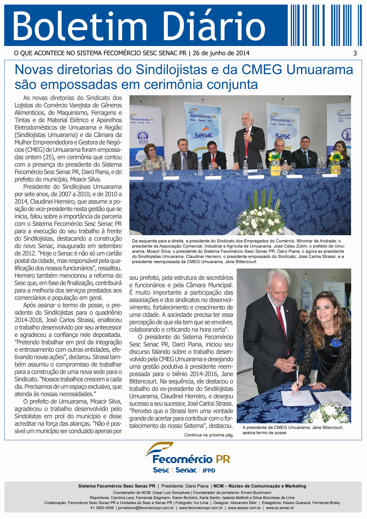 Boletim Diário | Fecomércio