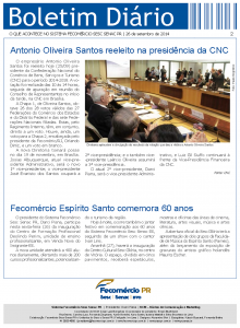 Boletim Diário | Fecomércio