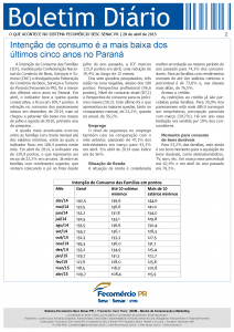 Boletim Diário | Fecomércio