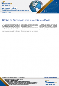 Boletim Diário | Fecomércio