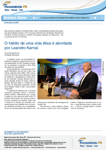 Boletim Diário | Fecomércio