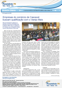 Boletim Diário | Fecomércio