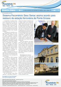 Boletim Diário | Fecomércio