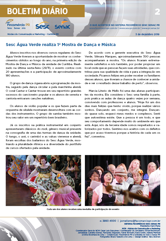 Boletim Diário | Fecomércio