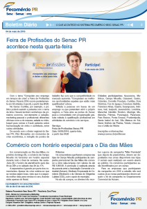 Boletim Diário | Fecomércio