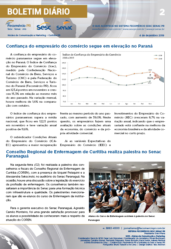 Boletim Diário | Fecomércio