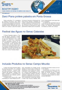 Boletim Diário | Fecomércio