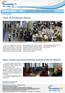 Boletim Diário | Fecomércio