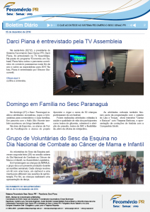 Boletim Diário | Fecomércio