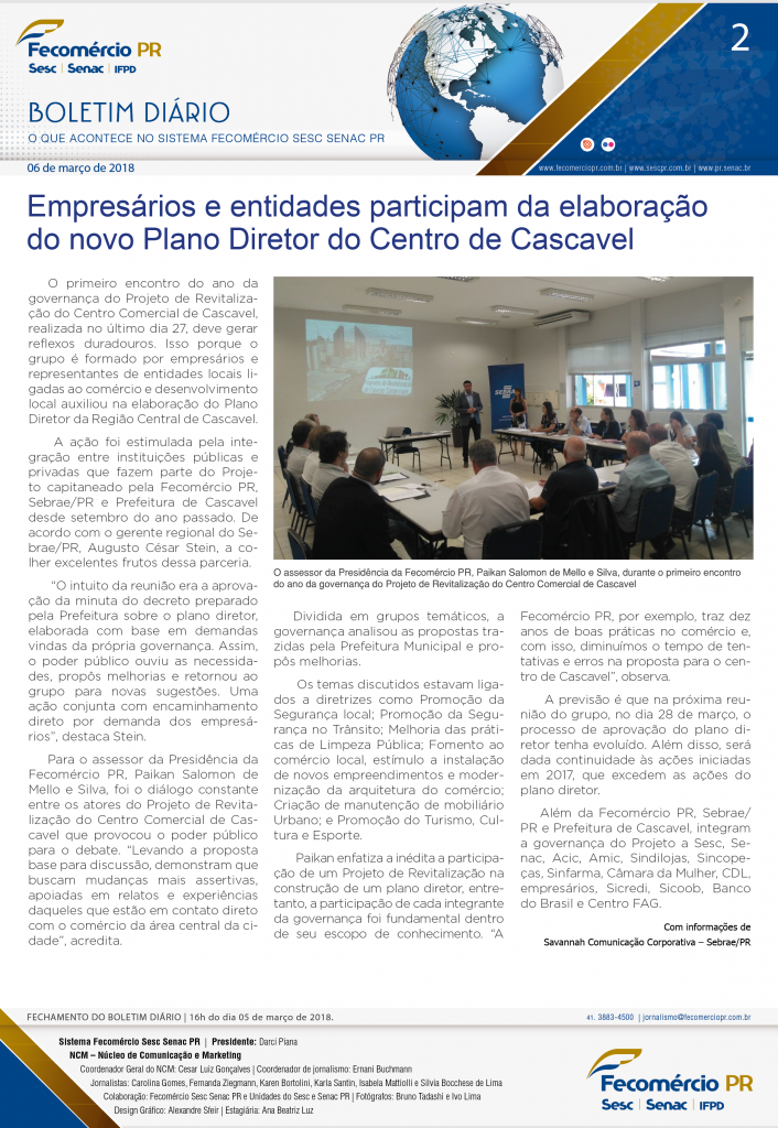 Boletim Diário | Fecomércio