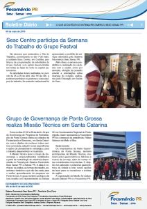 Boletim Diário | Fecomércio