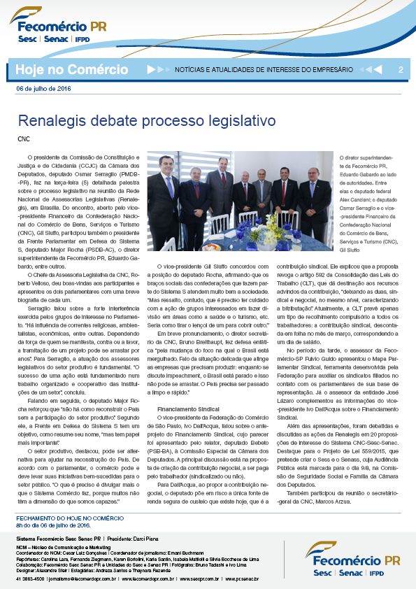 Boletim Diário | Fecomércio