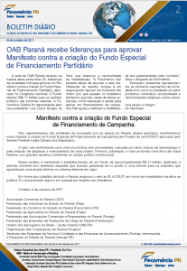 Boletim Diário | Fecomércio