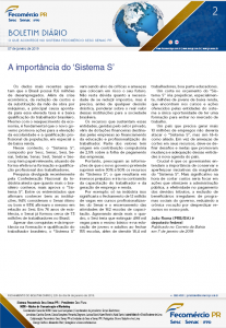 Boletim Diário | Fecomércio