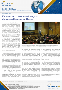 Boletim Diário | Fecomércio