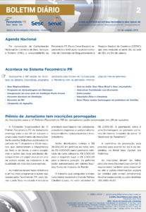 Boletim Diário | Fecomércio
