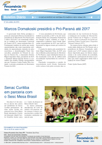 Boletim Diário | Fecomércio