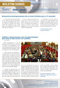 Boletim Diário | Fecomércio