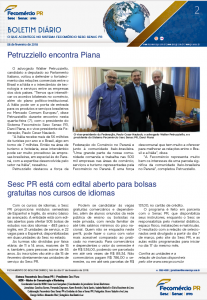 Boletim Diário | Fecomércio
