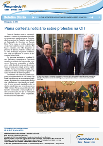 Boletim Diário | Fecomércio