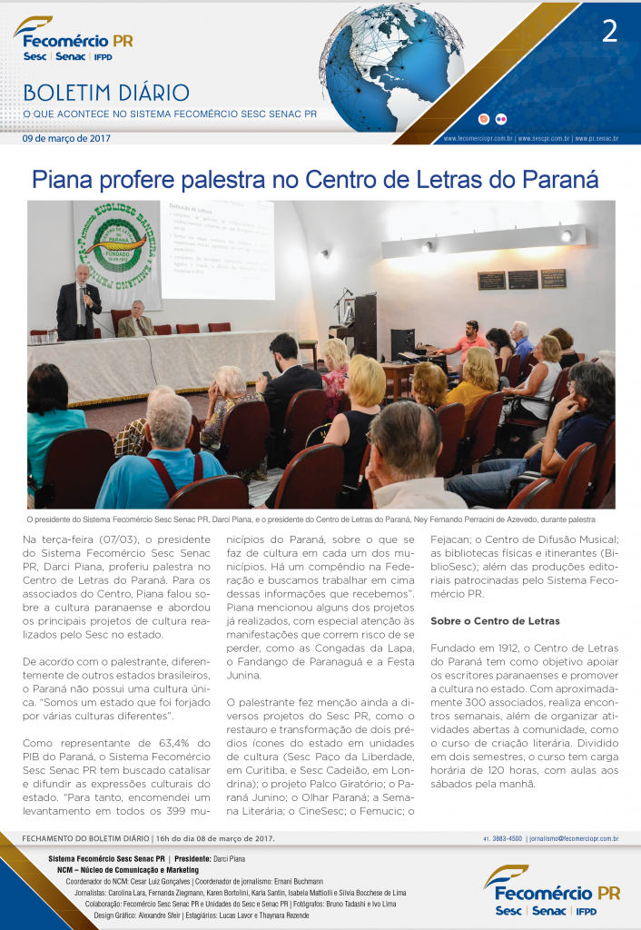 Boletim Diário | Fecomércio