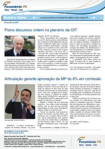 Boletim Diário | Fecomércio