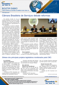 Boletim Diário | Fecomércio