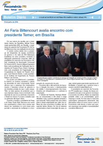 Boletim Diário | Fecomércio