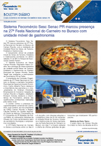 Boletim Diário | Fecomércio