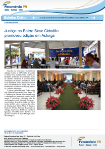 Boletim Diário | Fecomércio