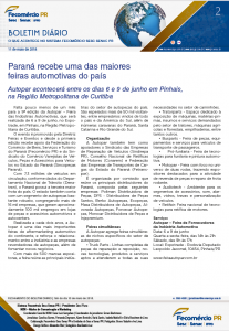 Boletim Diário | Fecomércio