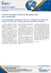 Boletim Diário | Fecomércio