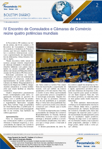 Boletim Diário | Fecomércio