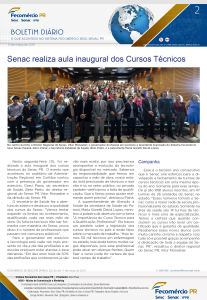 Boletim Diário | Fecomércio