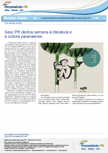 Boletim Diário | Fecomércio