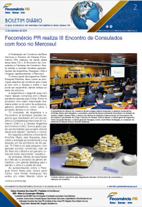 Boletim Diário | Fecomércio