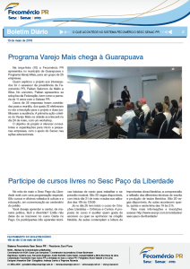 Boletim Diário | Fecomércio